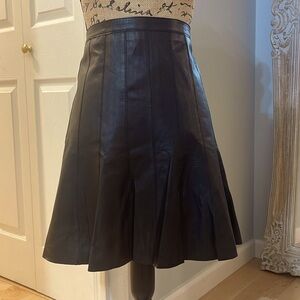 Banana Republic leather mini skirt